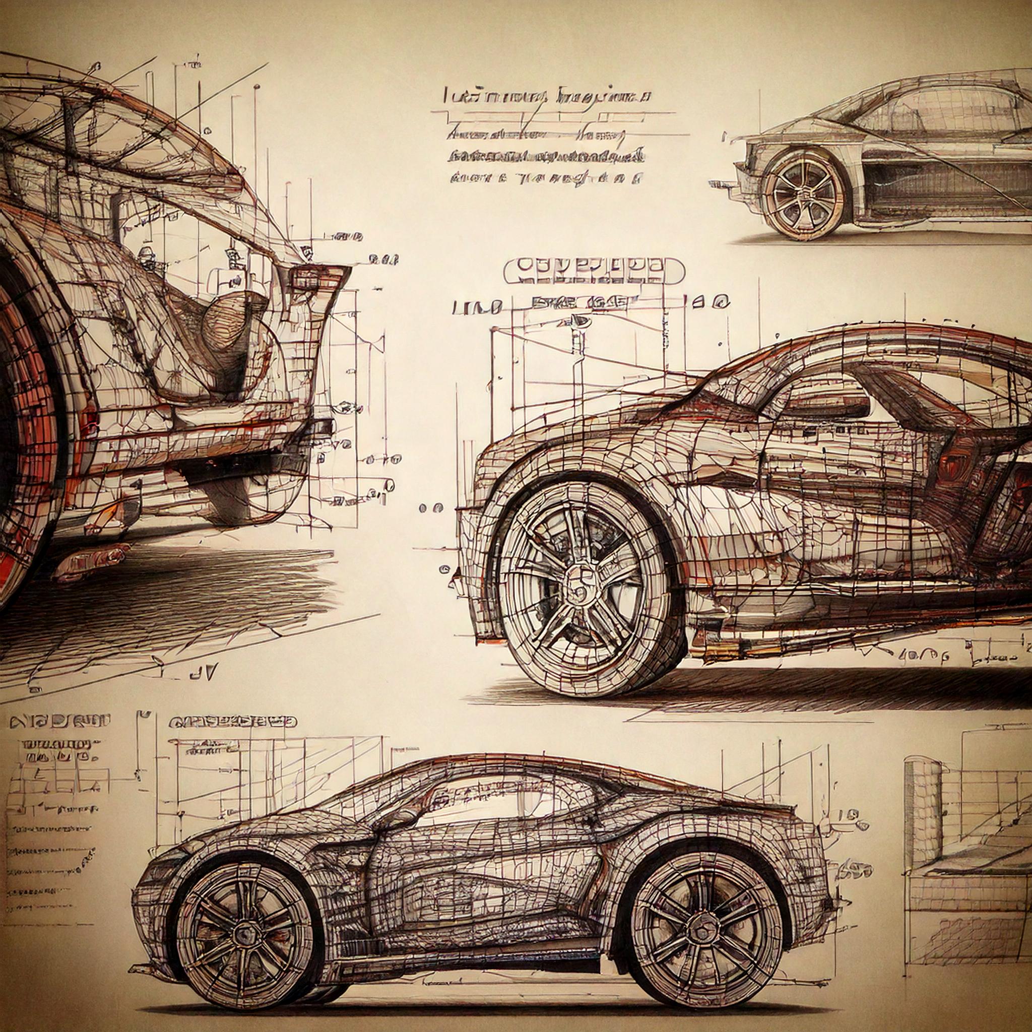 New and original car design by AI