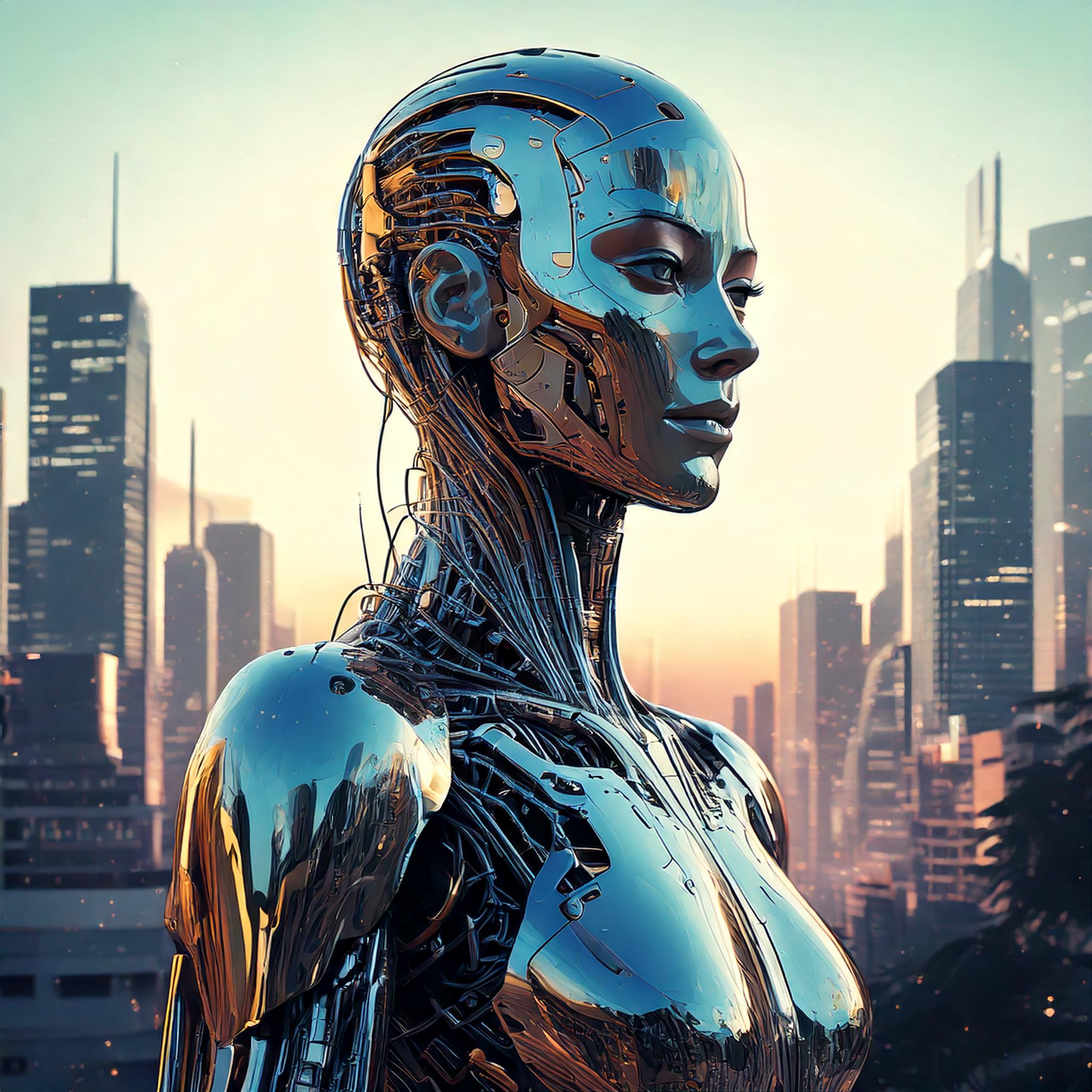 Fluid Synthesis- A Futuristic Portrait of Human-Machine Convergence