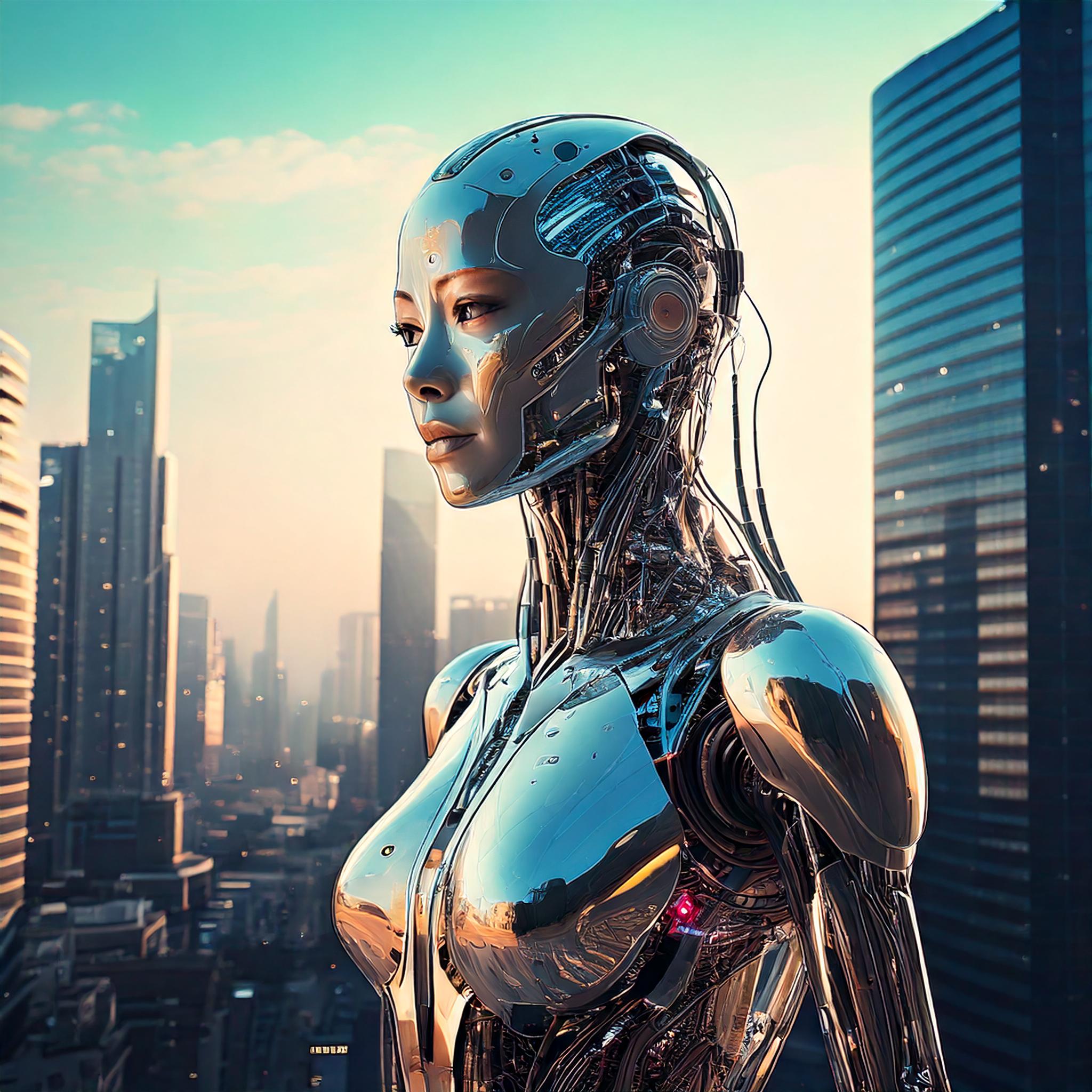 Fluid Synthesis- A Futuristic Portrait of Human-Machine Convergence